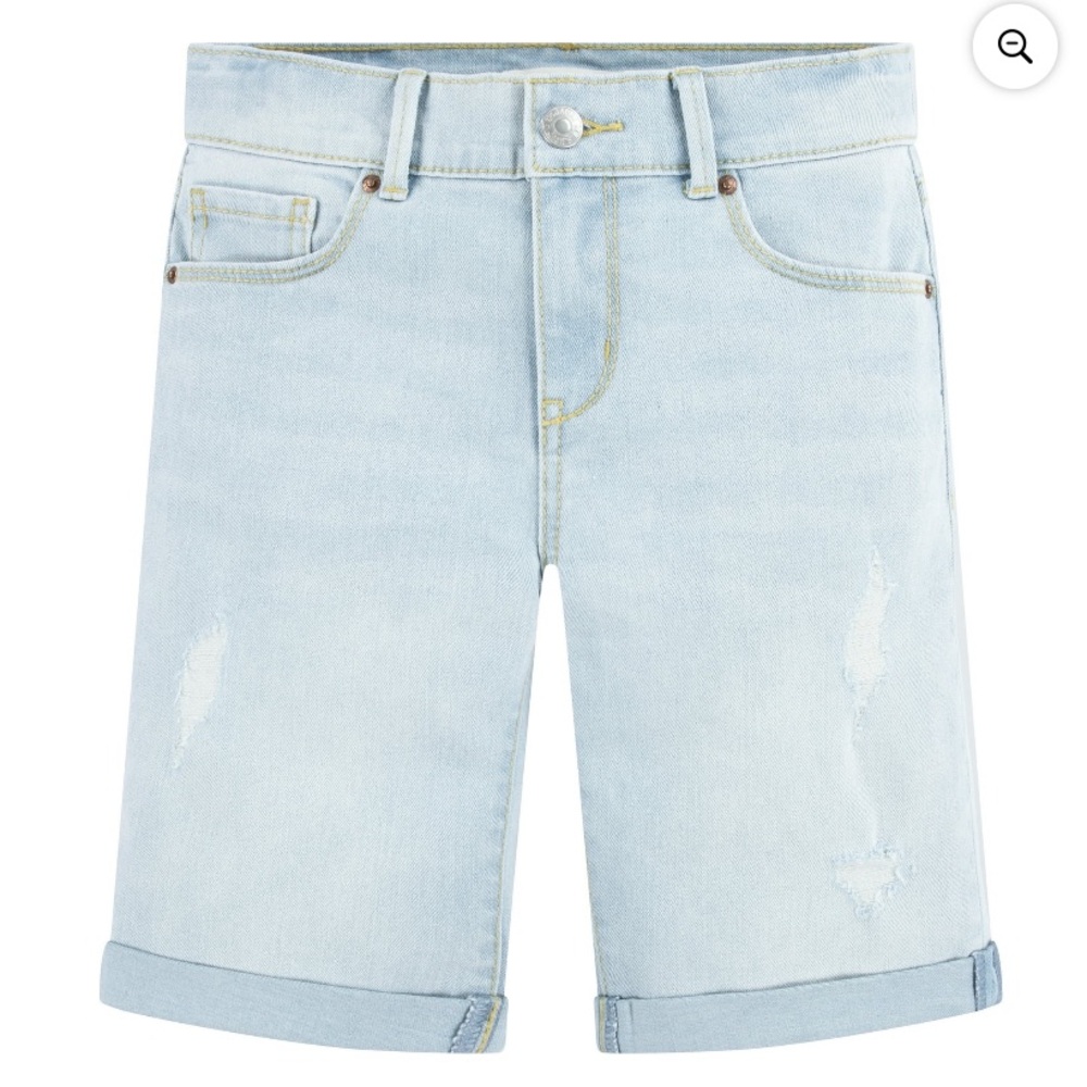 Girls Bermuda Levi Strauss Light Blue Denim Jeans